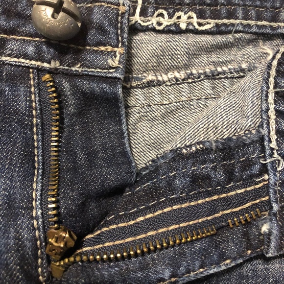 Ladies Industrial Cotton distressed denim shorts size 11 - Picture 4 of 5